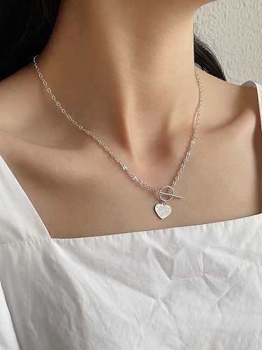 925 Sterling Silver Heart Vintage Necklace