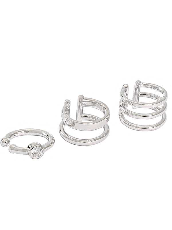 925 Sterling Silver Geometric Vintage Single Clip Earring (ONLY ONE PCS)