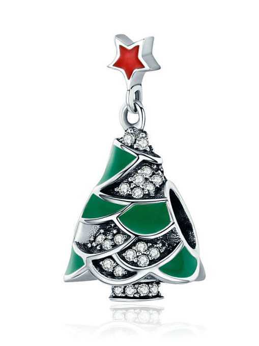 Breloques sapin de Noël en argent 925