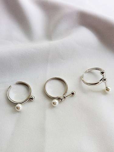 Unregelmäßiger, minimalistischer Midi-Ring aus 925er Sterlingsilber