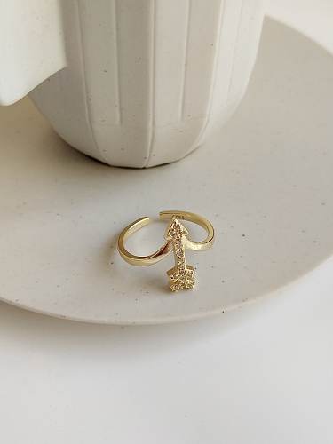 925 Sterling Silver Cubic Zirconia arrow Geeky Ring