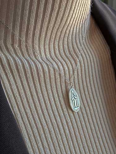 Halskette mit Gebetsanhänger aus 925er Sterlingsilber