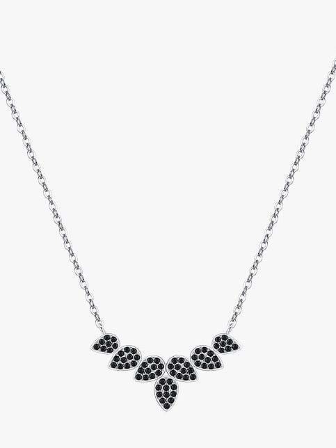 Collier minimaliste feuille de zircon cubique en argent sterling 925