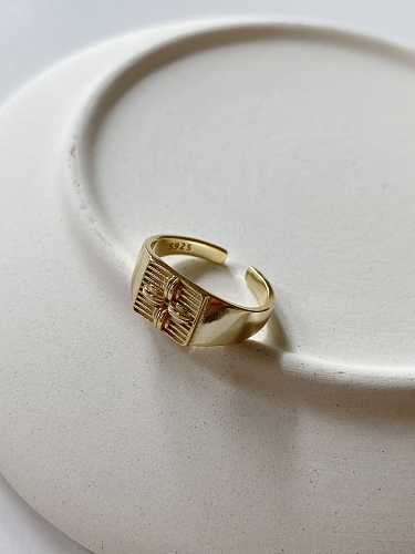 925 Sterling Silver Irregular Vintage Midi Ring