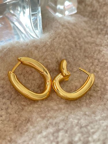 925 Sterling Silver Geometric Minimalist Huggie Earring