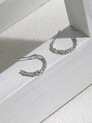 Boucles d'oreilles minimalistes géométriques en argent sterling 925