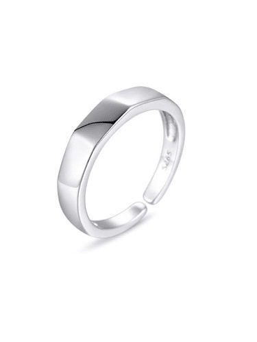 925 Sterling Silver Smooth Round Minimalist Band Ring