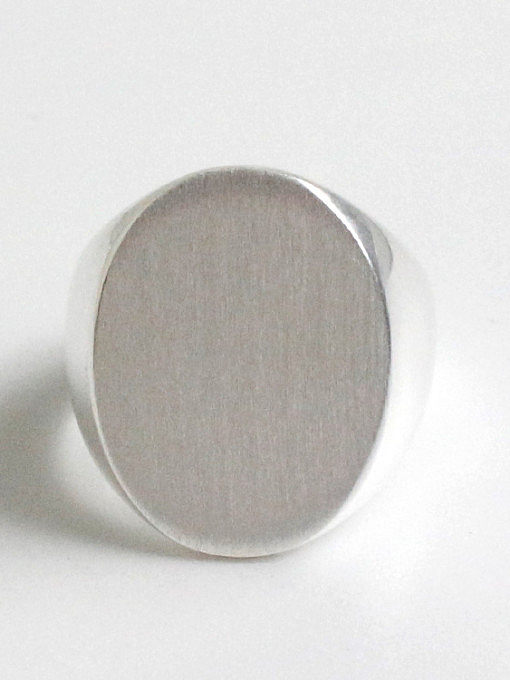925er Sterlingsilber mit Persönlichkeit in Englisch und Drahtziehnudeln, ovale Ringe in freier Größe