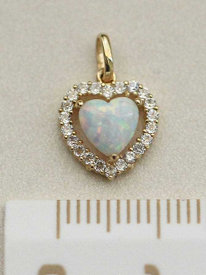 Collar delicado con corazón multicolor de diamantes de imitación de plata de ley 925