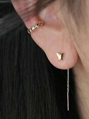 925 Sterling Silver Star Trend Clip Earring