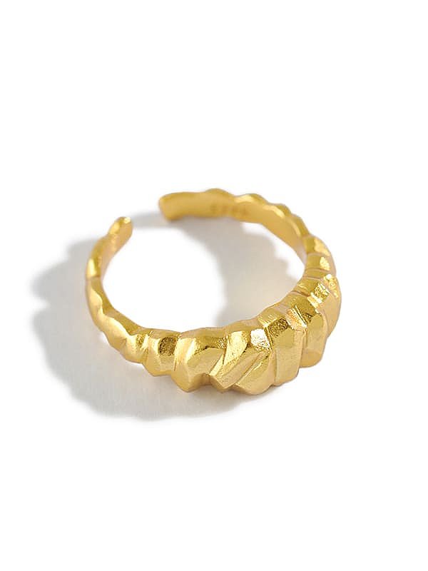925 Sterling Silver Irregular Vintage Band Ring
