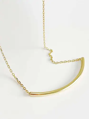 925 Sterling Silver Geometric Minimalist Necklace