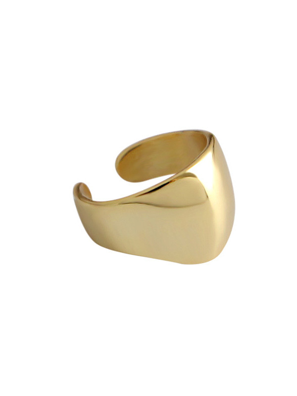Prata esterlina 925 com clipe de orelha simplista brilhante sem piercing único