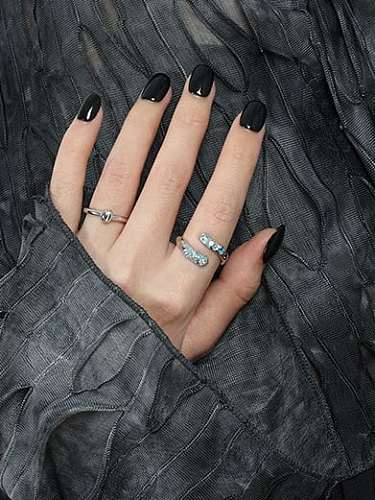 925 Sterling Silver Geometric Minimalist Band Ring