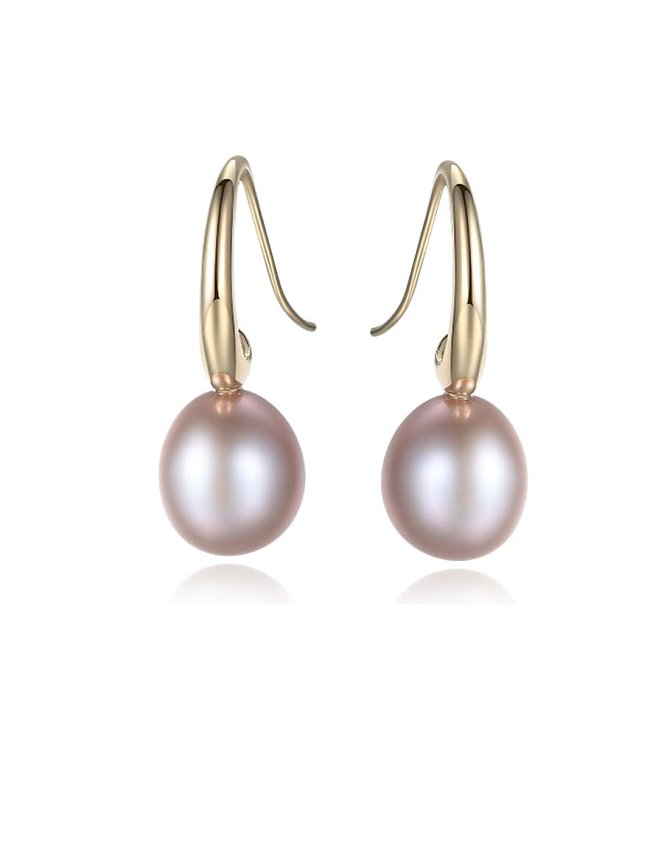 925 Sterling Silver Freshwater Pearl Trend Hook Earring