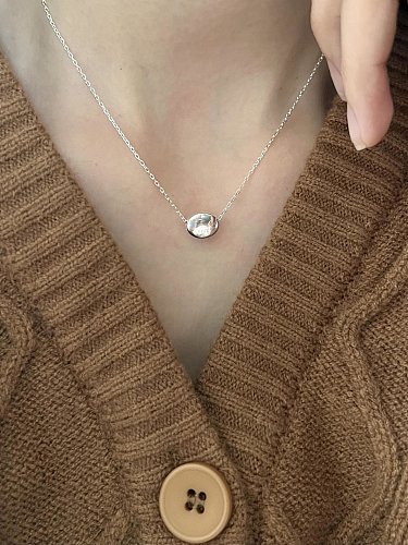 925 Sterling Silver Geometric Minimalist Necklace