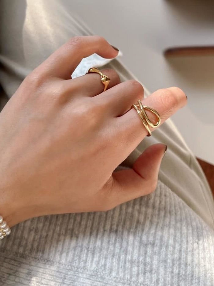 925 Sterling Silver Heart Vintage Band Ring