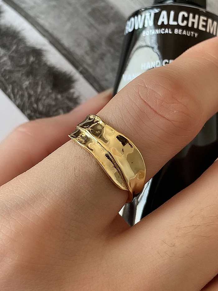 925 Sterling Silver Irregular Vintage Band Ring