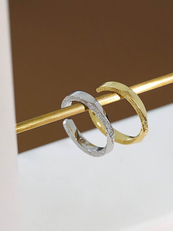 Runder minimalistischer Ring aus 925er Sterlingsilber