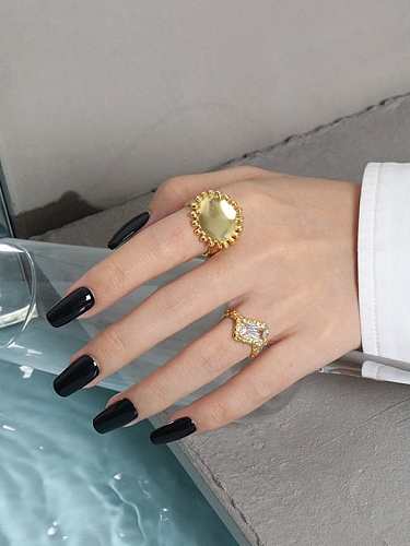 925 Sterling Silver Round Vintage Band Ring