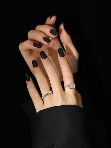 925 Sterling Silver Bead Geometric Minimalist Band Ring