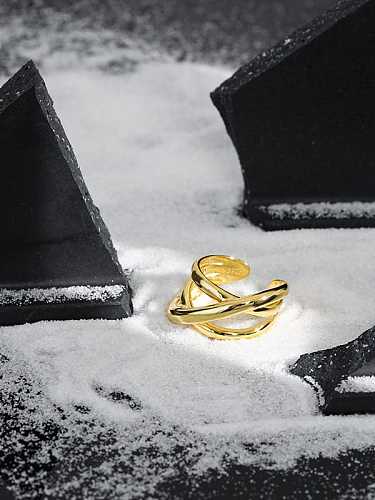 925 Sterling Silver Smooth Irregular Vintage Band Ring