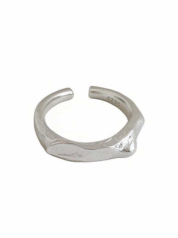 925 Sterling Silver Irregular Minimalist Band Ring