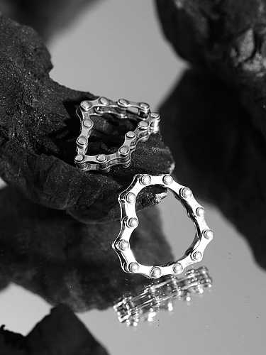 925 Sterling Silver Irregular Vintage Band Ring