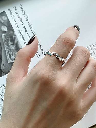 925 Sterling Silver Hollow Heart Artisan Band Ring