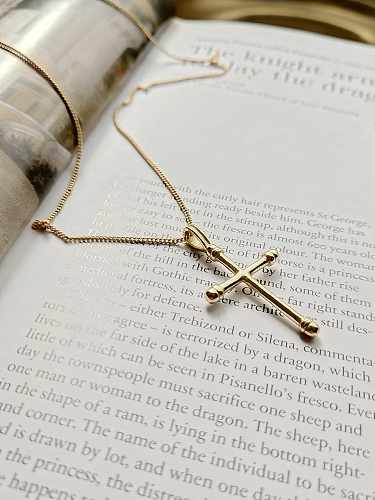 925 Sterling Silver Classic Cross Regligious Necklace