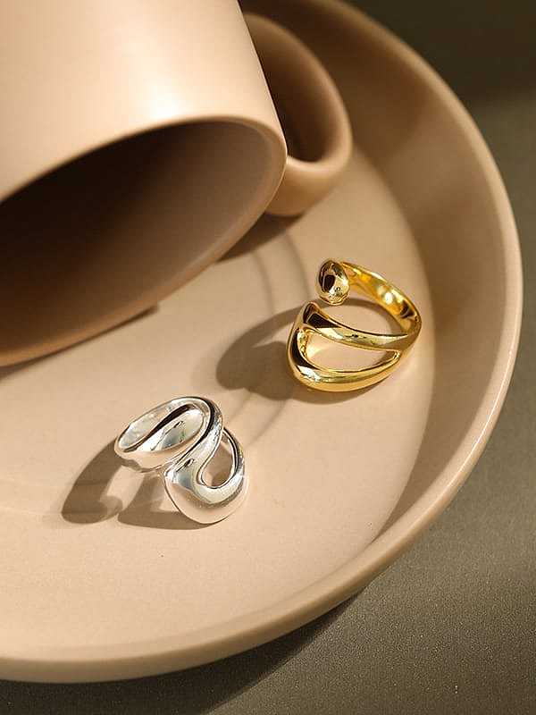 925 Sterling Silver Irregular Minimalist Band Ring