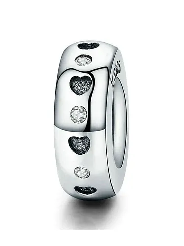 925 silver cute heart charms