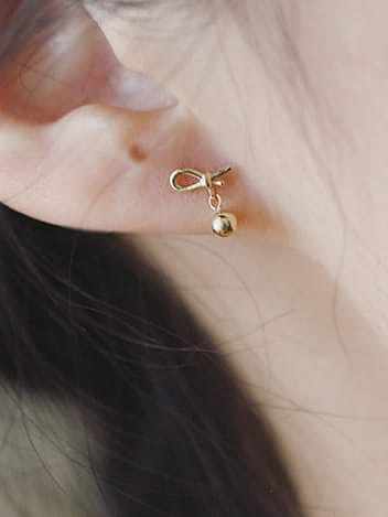 925 Sterling Silver Bowknot Dainty Stud Earring