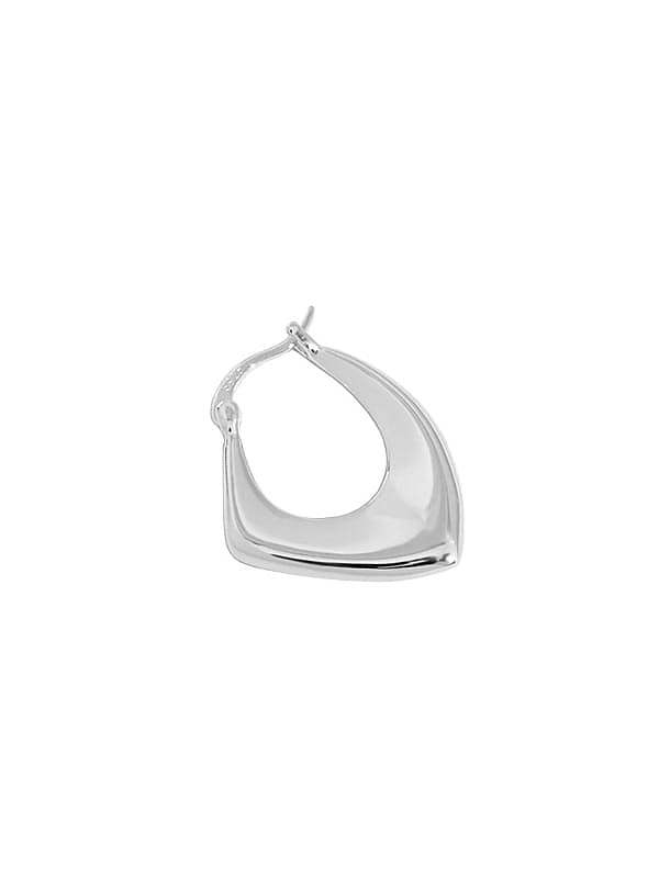 Brinco único minimalista geométrico prata esterlina 925 [único]