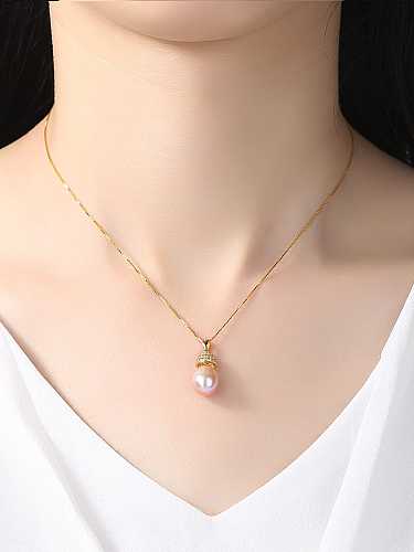 925 Sterling Silver Freshwater Pearl pendant Necklace