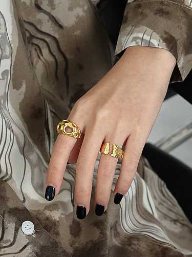 925 Sterling Silver Irregular Vintage Band Ring