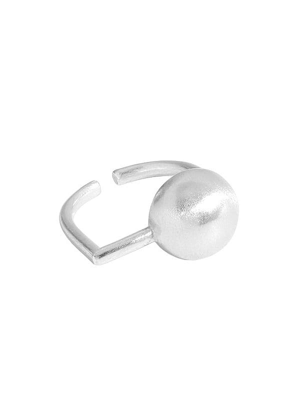 925 Sterling Silver Geometric Vintage Band Ring