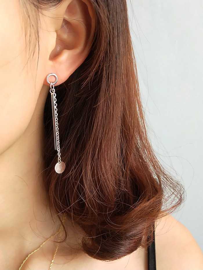 925 Sterling Silver Tassel Vintage Threader Earring