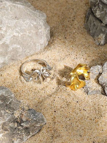 925 Sterling Silver Irregular Vintage Band Ring