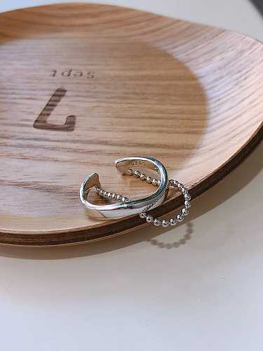 925 Sterling Silver Round Minimalist Stackable Ring
