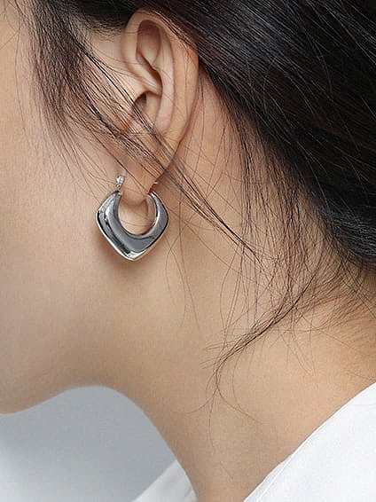 925 Sterling Silver Geometric Trend Stud Earring