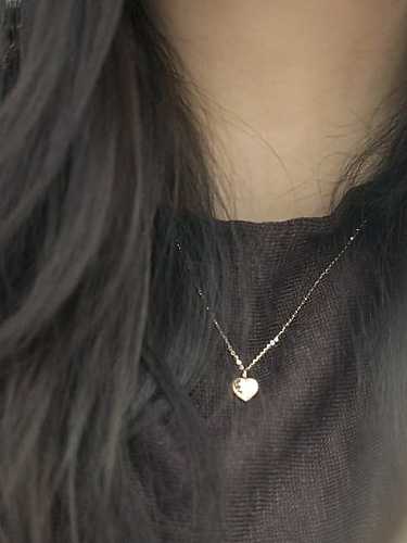 925 Sterling Silver Heart Dainty Necklace