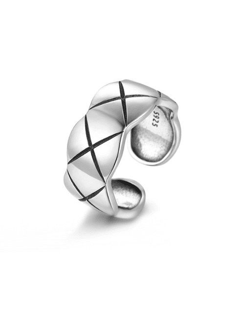 925 Sterling Silver Geometric Minimalist Band Ring