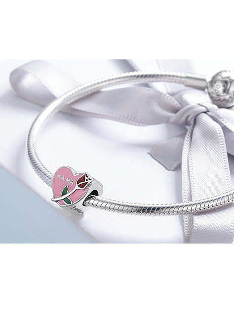 925 silver rose charms