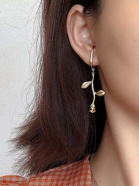 Boucles d'oreilles pendantes vintage géométriques en argent sterling 925 (simple)