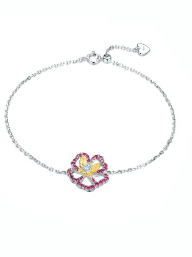925 Sterling Silver Flower Minimalist Chain