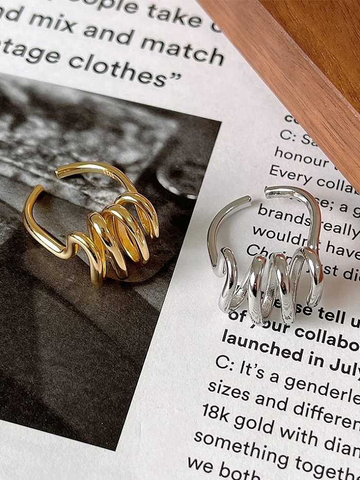 925 Sterling Silver Irregular Vintage Stackable Ring