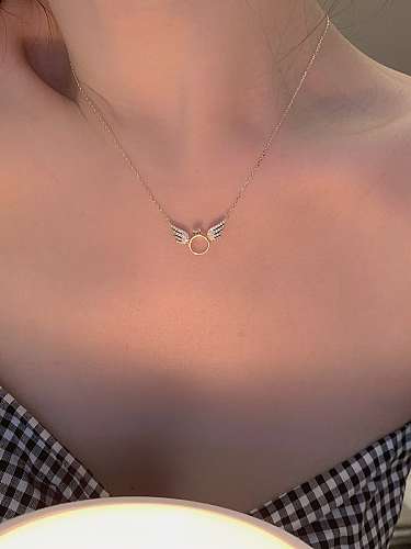 925 Sterling Silver Wing Dainty Necklace
