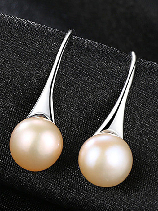 Boucles d'oreilles perle naturelle 8-8.5mm en argent pur