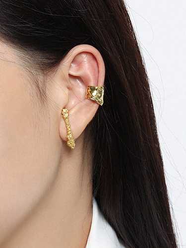 925 Sterling Silver Irregular Minimalist Stud Earring